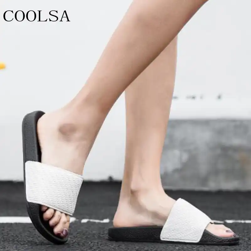 cute black flip flops