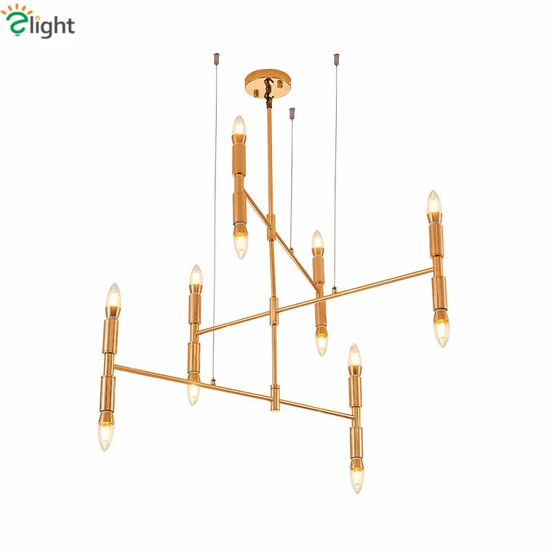 

Unique Design Living Room Led Chandelier Gold Metal Drop Light Chandelier Lighting Lustre Luminaria Indoor Lighting Fixtures