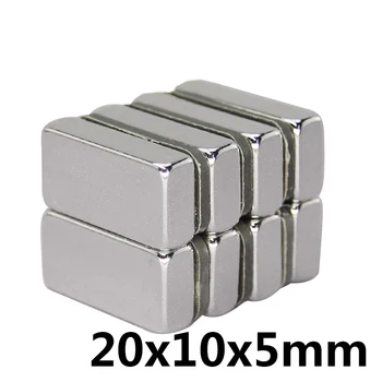 

Super Strong Small 20*10*5mm Neodymium Magnets Rare Earth Powerful Magnet 5pcs 20 x 10 x 5 mm N35