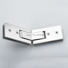 High Quality Stainless Steel Frameless Glass Door Hinges 135 Degree Glass to Glass Shower Door Hinge