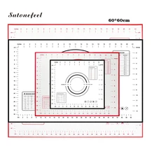60*60 см Большой размер силиконовый коврик для выпечки 30 см Коврик для замеса теста со шкалой антипригарный прокатный кондитерский коврик для кухонный инструмент для выпечки