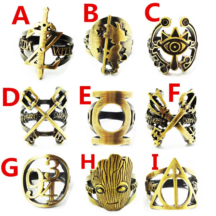 

Anime Attack on Titan Kingdom Hearts Metal Hollow Accessory Collection Ring Gift Pendant Cosplay Prop