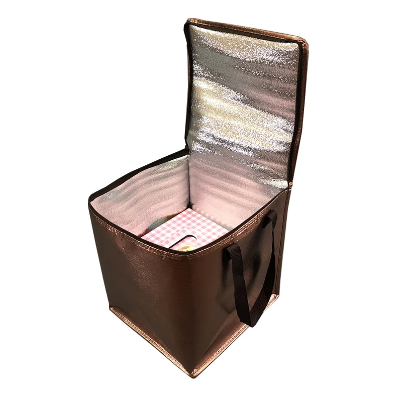

Extra height Insulated Picnic Cooler Bags Cake Pizza Lunch Picnic Box Insulated Cool Handbags Ice Pack Thermo DJKAFEI
