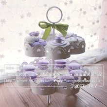 Стенд для кексов свадебный реквизит модные железные поддоны для торта вырез Белый молочный десерт стойки