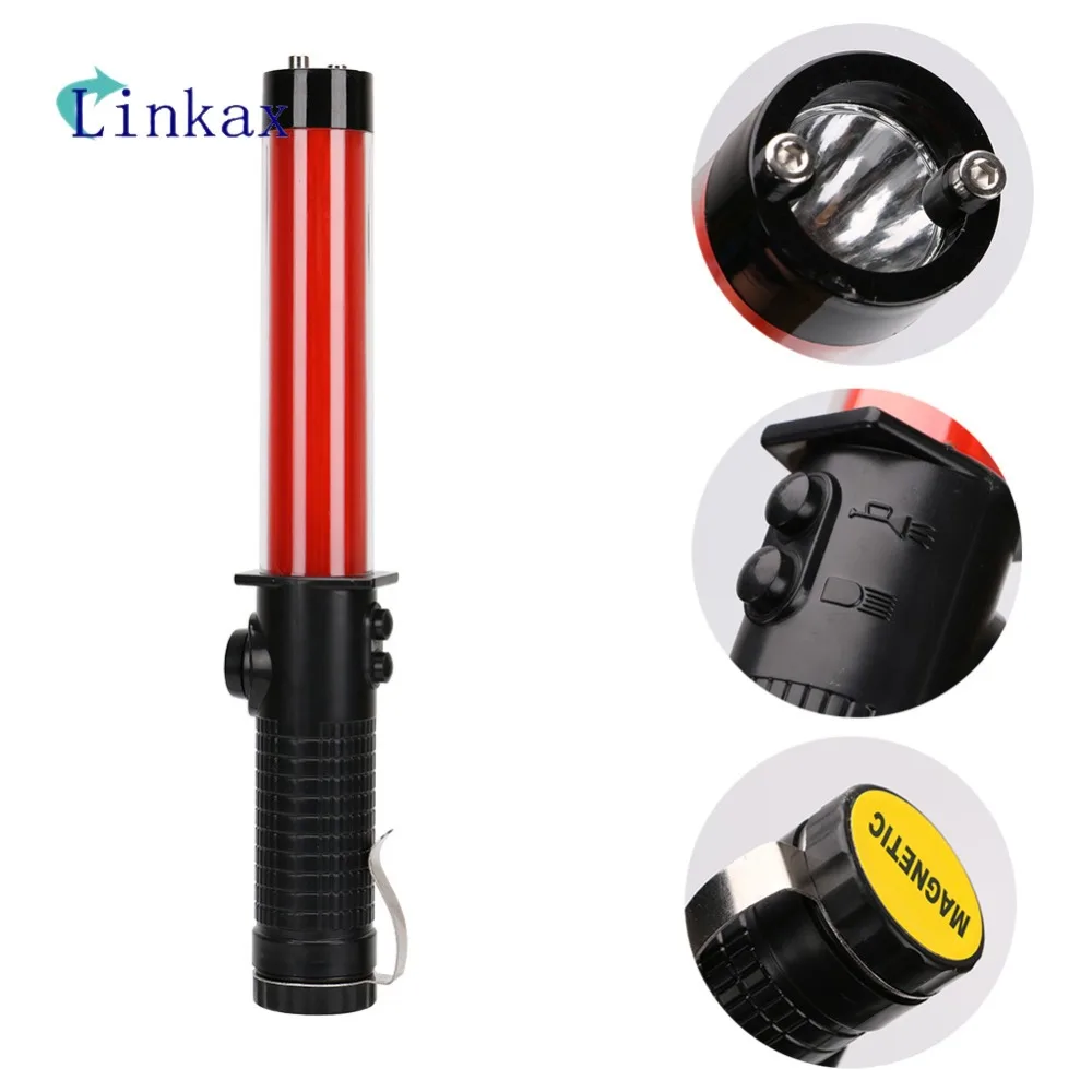 Фонарь светодиодный мощный 3 аа красный жезл с подсветкой светильник|baton light|flashlight