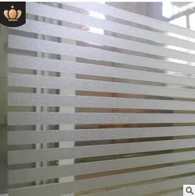 Полосатая наклейка матовое стекло офисная ванная декоративная пленка электростатическая безклеевая стеклянная оконная пленка