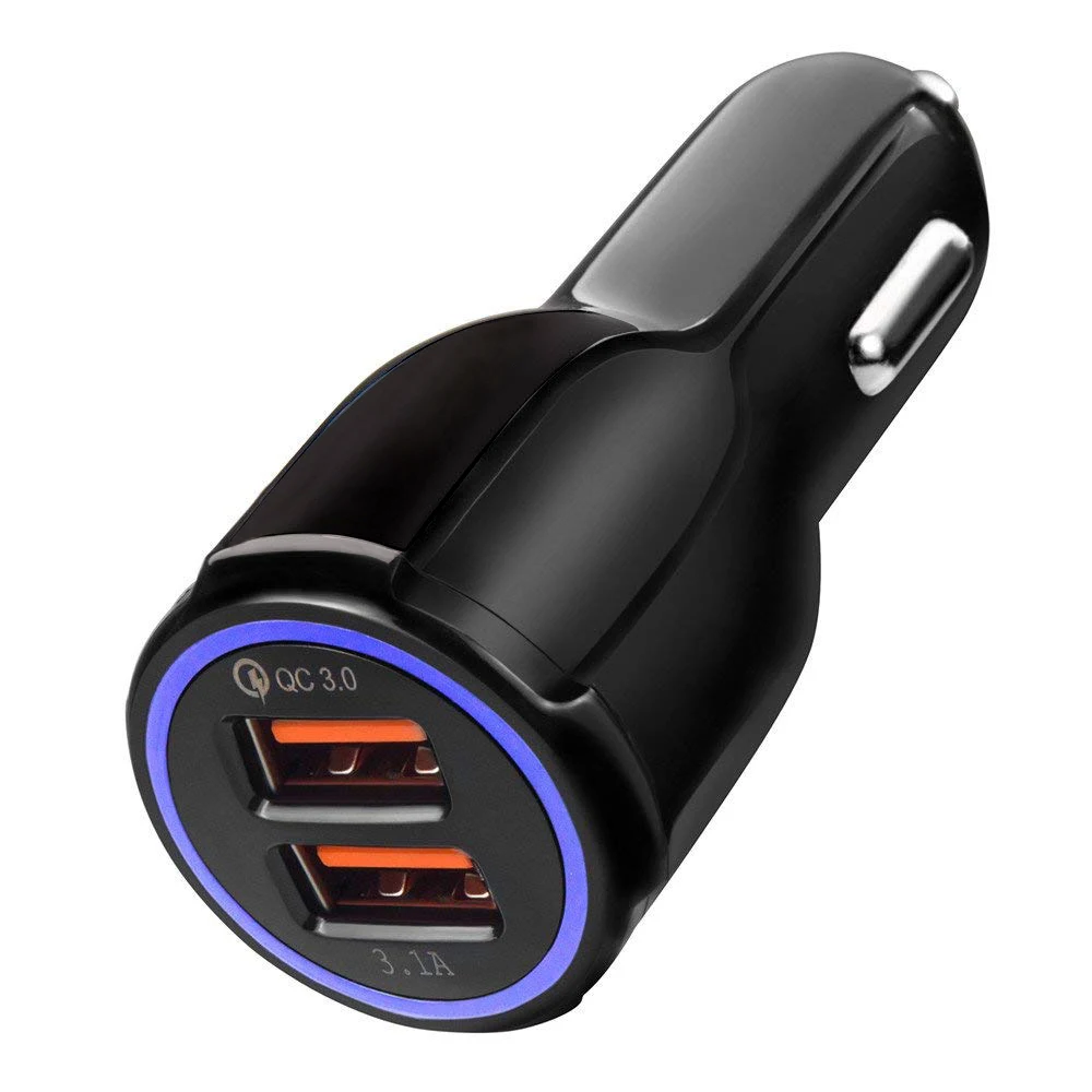Car Charger Quick Charge 3.0 Dual USB Port Rapid Car Charger
