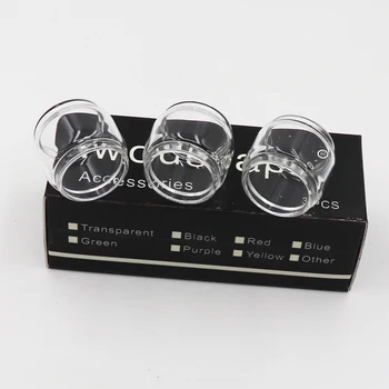 

iwodevape Vape Accessories Electronic cigarette glass tube vape pen plus Rainbow Flat Glass Tube 3 Pack Transparent