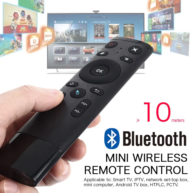 

Air Mouse Bluetooth Remote Control Intelligent Bluetooth Voice Remote For Smart TV Android Box IPTV HTPLC