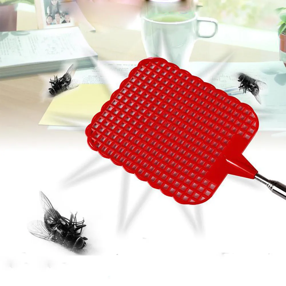 Пластиковые телескопические раскладная мухобойка предотвратить вредителей комаров инструмент