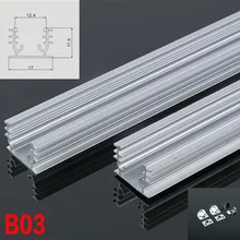 B03 10 комплектов 100 см U Форма Светодиодные ленты фонари Алюминиевый канальный профиль с торцевыми крышками и крепежные зажимы для светодиодный свет бар огни