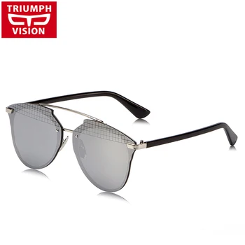 

TRIUMPH VISION High Quality Pilot Style Female Sunglasses Brand Designer Sun Glasses For Women Mirror Shades Oculos Women