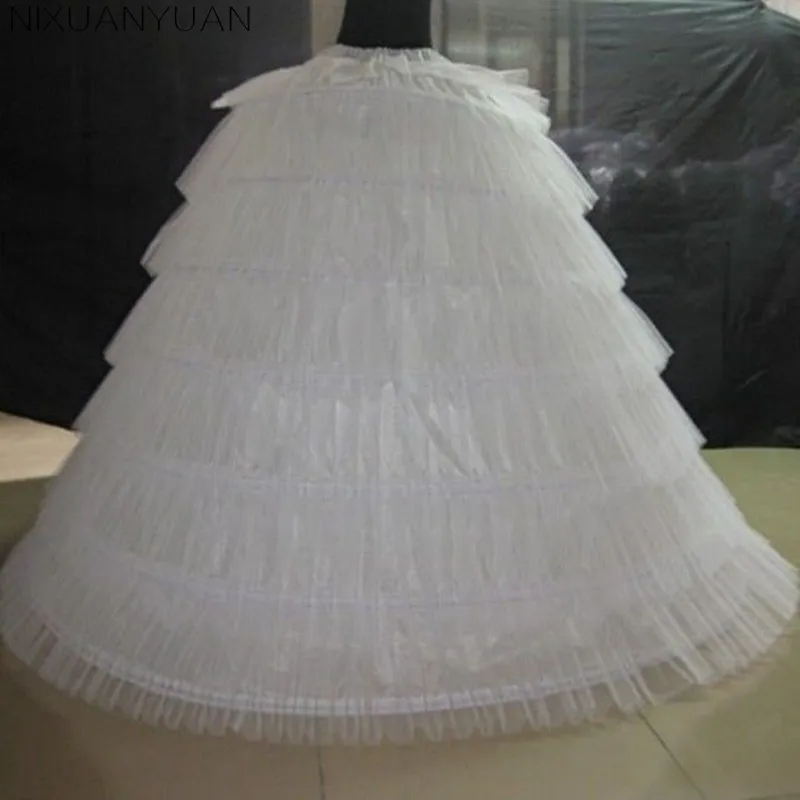2019 Bridal White 7 Hoop Ball Gown 7 Layers Petticoat For Wedding