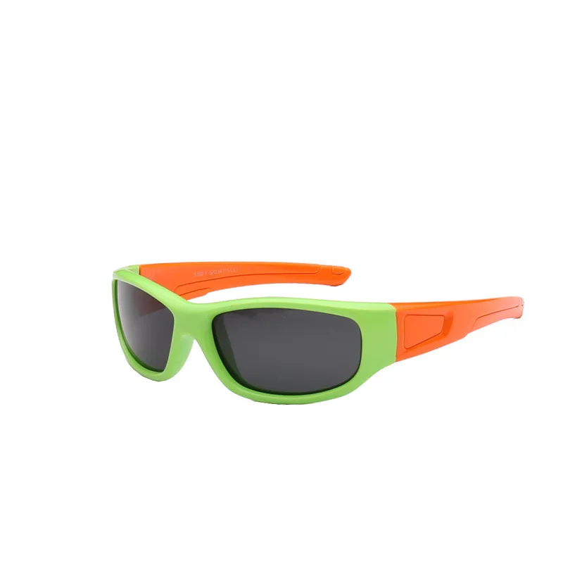 TESIA, поляризованные детские солнцезащитные очки детские гибкие силиконовые оберегают от солнца, солнцезащитные очки для мальчиков и девочек, качественные очки уличные очки S800 - Цвет линз: C7 Green Orange