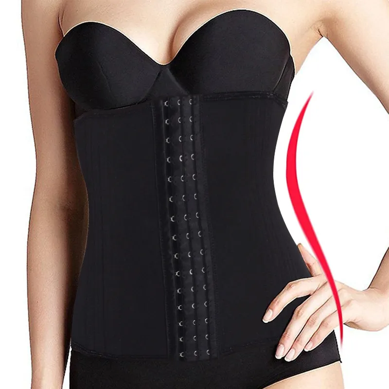 

NINGMI Women Waist Trainer Slimming Body Modeling Belt Shapewear Cincher Pulling Underwear Strap Firm Corset with 16 steel bone