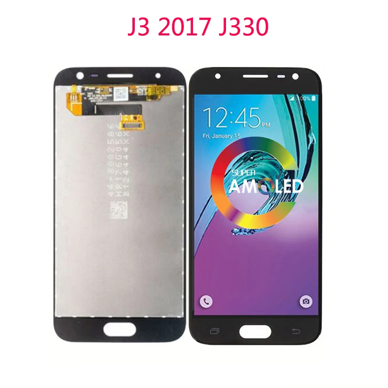

5inch ORiginal AMOLED LCD For Samsung Galaxy J3 2017 J330 J330F SM-J330 Display touch screen assembly