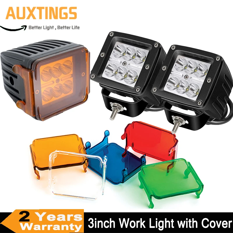 

3inch 18W Led Work Light led Bar offroad 4x4 atv Spot Flood Beam Fog Light Cover for Motorcycle Tractor Boat Off Road Truck SUV