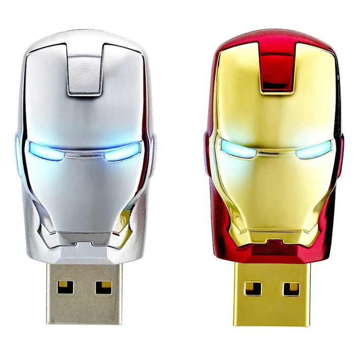 Железный человек флеш накопитель 32 Гб 64 ГБ USB 2 0 4 8 16 коллекция подарков диск