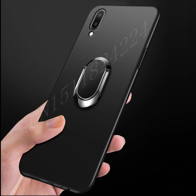 Finger Ring Cases For Meizu Note 9 8 Cover Fitted Silicone Soft TPU Magnet Matte Protector For Meizu A5 16T X8 Pro Case  (2)