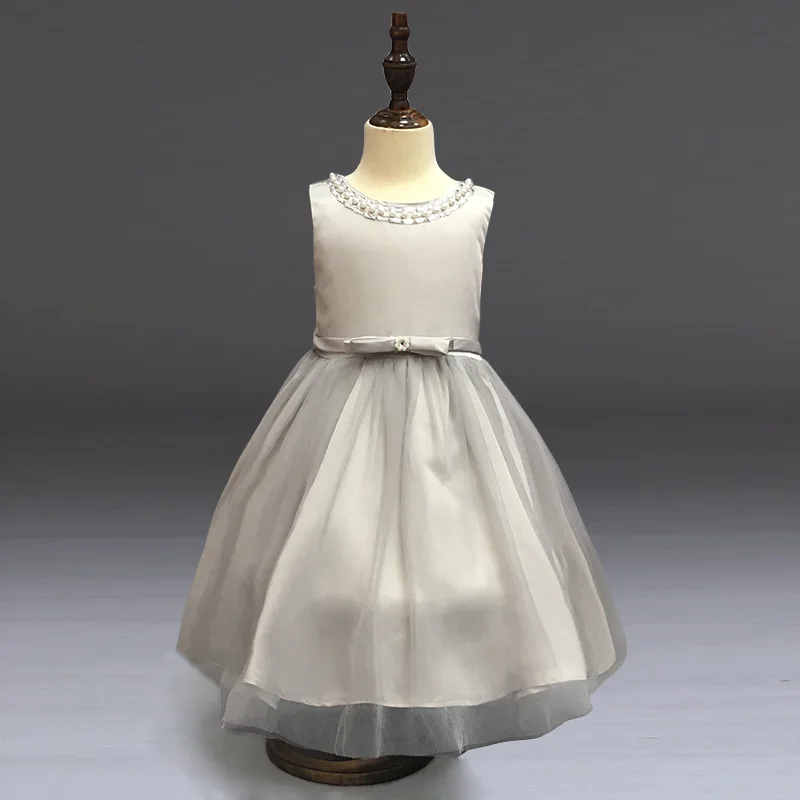 

2017 Summer Formal Kids Dress For Girls Princess Wedding Party Dresses Girl Clothes 3-12 Years Bridesmaid Children Clothing