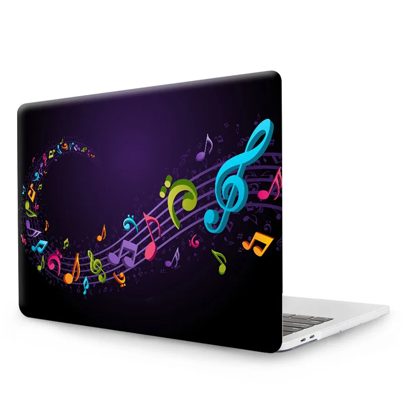 MTT динамический Музыкальный Чехол для Apple Macbook Air 11,6 12 13,3 дюймов чехлы для ноутбуков для нового Mac book bag shell Pro 13 15 чехол сенсорная панель - Цвет: MTT003