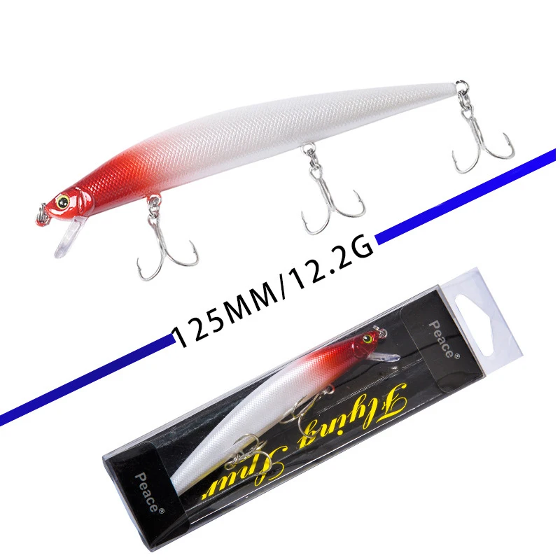  Minnow Fishing Lures 12.5cm/12g Fishing Hard Bait Crankbaits Isca Artificiais Pesca Sea Wobbler Swi