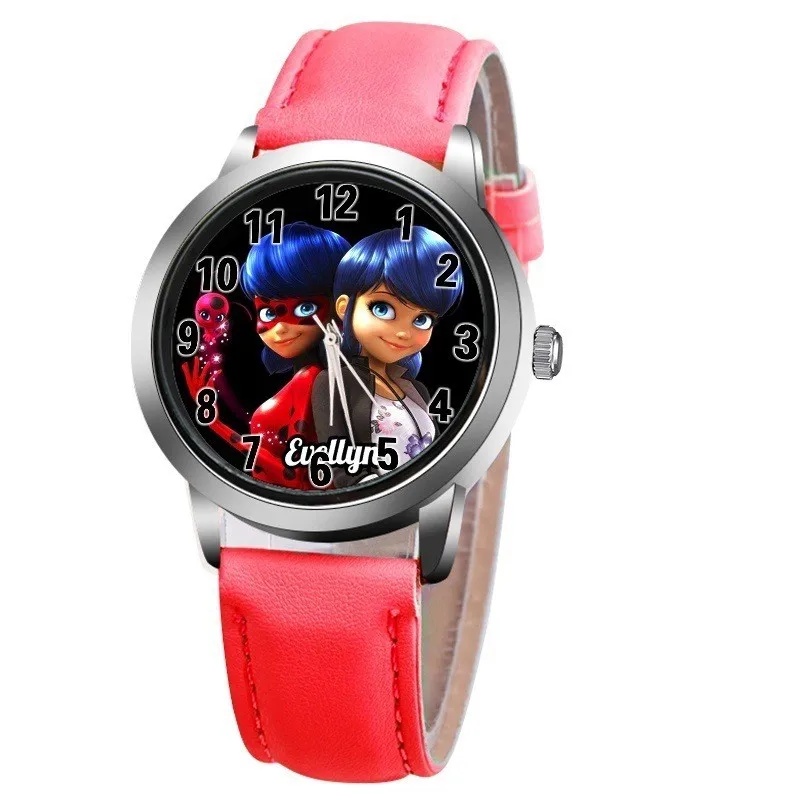 

Wholesale 10pcs/lot new fashion Miraculous Ladybug Watches Children Kids Boys gift Watch Casual Quartz Wristwatch