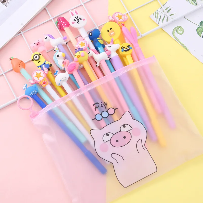 Helpro 20 шт./лот креативная гелевая ручка в стиле мультфильма Kawaii Серия животных