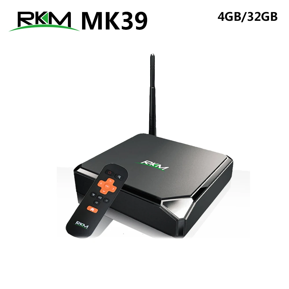 RKM MK39 4 Гб 32 Гб Rockchip RK3399 Smart Android 7,1 tv BOX 2,4 г/5 ГГц двойной wifi Bluetooth 1000 м LAN USB 3,0 type-c медиаплеер - Цвет: only MK39 TV box