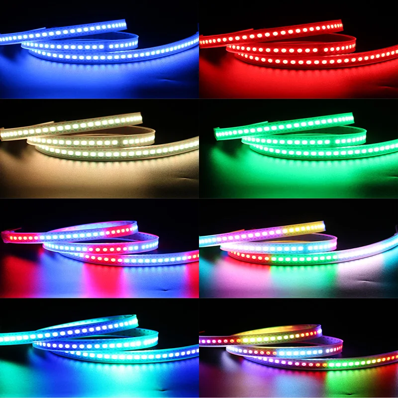 1/2/3/4/5 м WS2812B 30/60/144 светодиодов/м Smartled pixel RGB индивидуально Адресуемая Светодиодная