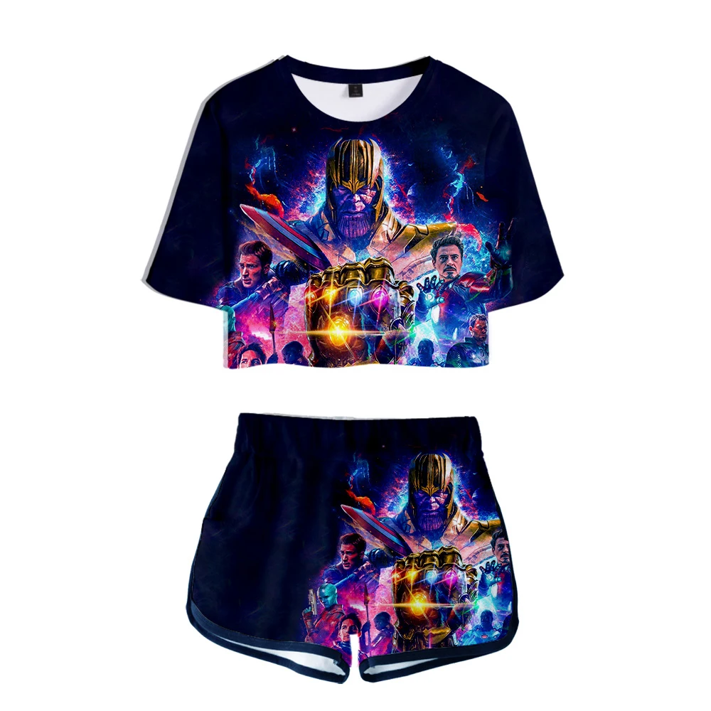 Avengers Endgame Quantum Realm Women Tops Tee Advanced Tech Pant Cosplay Costumes 2019 new superhero Iron Man T-shirt suit