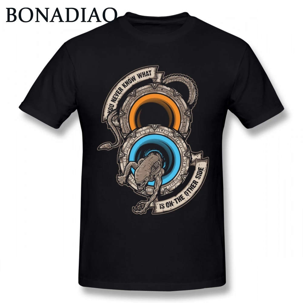 Portals Prometheus Alien Covenant Novelty T Shirt 100% Cotton 3D Print Man T-Shirt |
