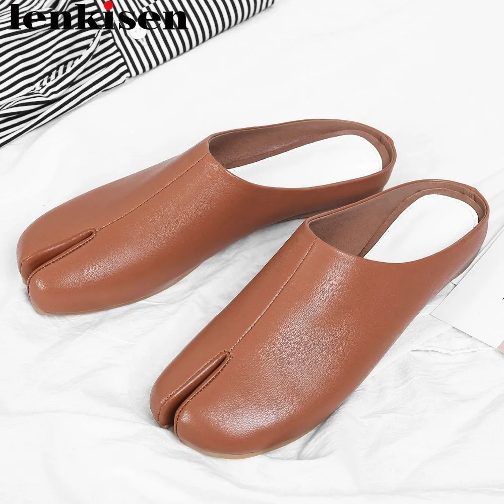 chocolate Zapatillas 2019 Sandalias Negro Diseño Princesa Dulce Zapatos De Genuino A Hecho L15 Cuero Ocio La Arte Estilo blanco Novedad Mano wSFv1Rqw
