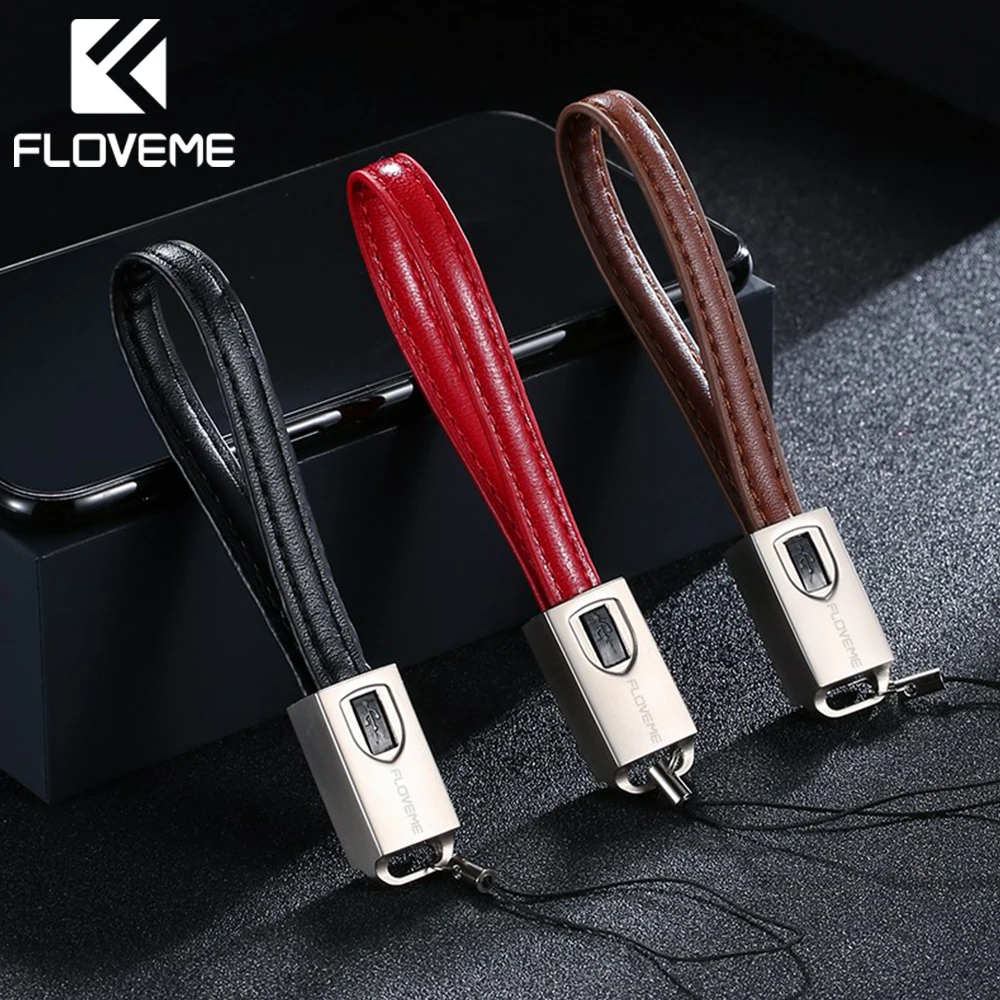 

FLOVEME Micro USB Cable For Samsung Xiaomi Android Keychain Fast Charger Cable Micro USB Cord Mobile Phone Cables Charging Wire