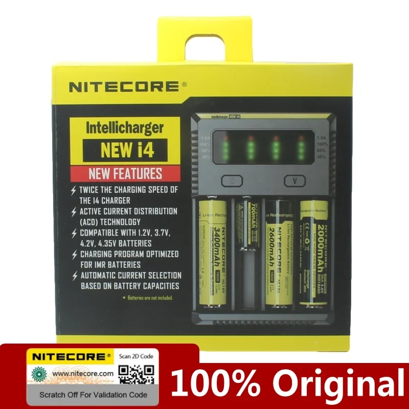 Preise Nitecore SC4 D4 D2 NEUE I4 I2 Digicharger inteligente LCD circuitos Globale de seguros Li Ion 18650 14500 16340 26650 de cargador