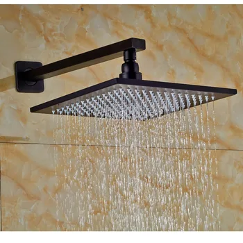 

Brass Shower Arm 12" Rainfall Shower Head Brass Material Oil Rubbed Bronze Finish