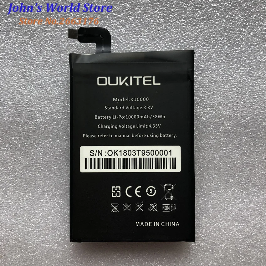 Oukitel k10000 оригинальный аккумулятор большой емкости 10000 мАч Замена батареи для oukitel