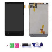 100% Test 1PC/Lot For HTC Desire 300 LCD Display With Touch Screen Digitizer Black Color Tools + Free Shipping