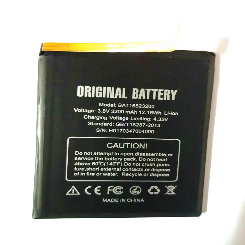 3200 мАч BAT16523200 запасная батарея Для Doogee Y6 C Y6C MTK6750 Восьмиядерный Мобильный телефон