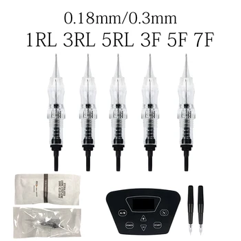 

Tattoo Needle 50pcs 1RL/3RL/5RL/3F/5F/7F Disposable Cartridge Tattoo Needle For Permanent Makeup Tattoo Machine Tattoo Supplies
