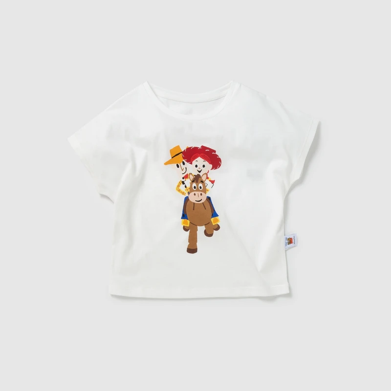 Новинка года; летняя хлопковая футболка с коротким рукавом для девочек; детская одежда с рисунком; тонкая детская футболка - Цвет: white