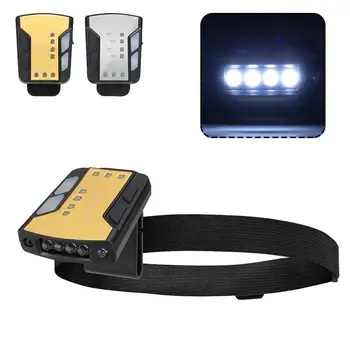 

Usb Rechargeable Headlamp 3 Modes Outdoor Running Camping Fishing Portable Light Cap Clip Flashlight ABS Plastic LED Headlight