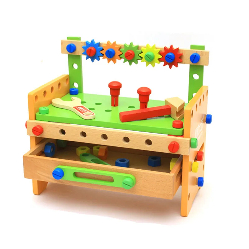 

Children's wooden nut combination change tool table children's hands-on disassembly early education educational toys