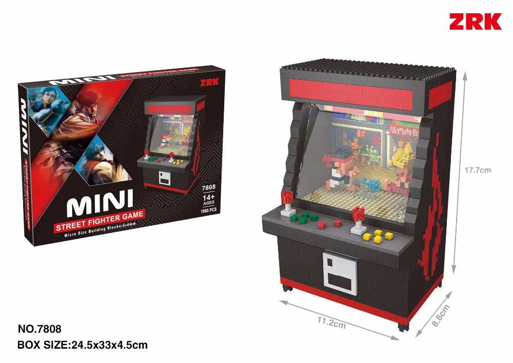 

2017 Assembly Mini Blocks Cartoon Building Toy Street Fighter Game Model Educational Blocks Brinquedos Toys for Children Gift
