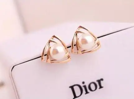 Nice Ping 2017 Fashion Gold Stud Earring Pretty Gift S 2017 Fashion Gold Stud Earring Pretty Gift S Kids Quality Pearl Earrings