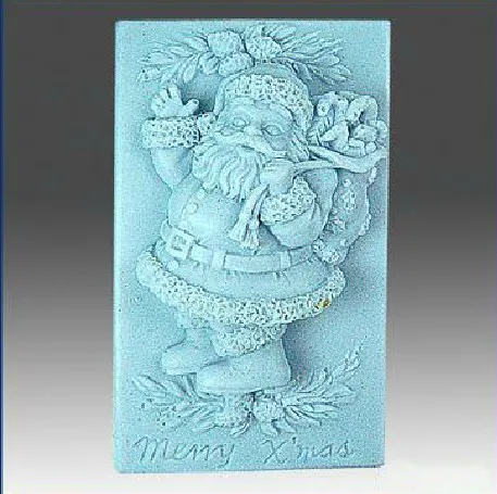 

Silicone soap mold Santa Claus shape fondant cake chocolate clay mould wholesale mould tools