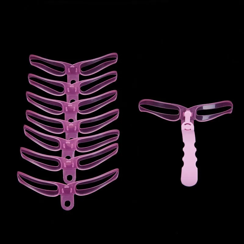 8 шт./компл. бровей Трафареты формируя Уход за лошадьми бровей модельный шаблон для макияжа многоразовый дизайн бровей инструмент для укладки волос