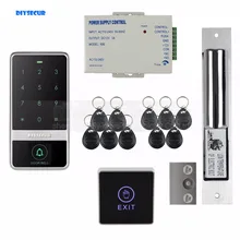 DIYSECUR 125KHz RFID Reader Password Touch Keypad Electric Bolt Lock Door Access Control Security System Kit