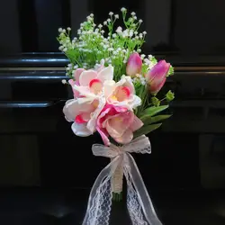 Свадебные букеты Роскошные Лодка орхидеи тюльпаны искусственный цветок цветы для невеста, букет невесты ZRF031