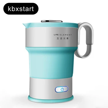 220V Electric Water Kettle Folding Kettle Compression Travel Kettle Portable Mini Insulation Kettle Auto Power-off Protection 220v stainless steel electric kettle 1 8l heat preservation and anti burning portable electric kettle auto cut off